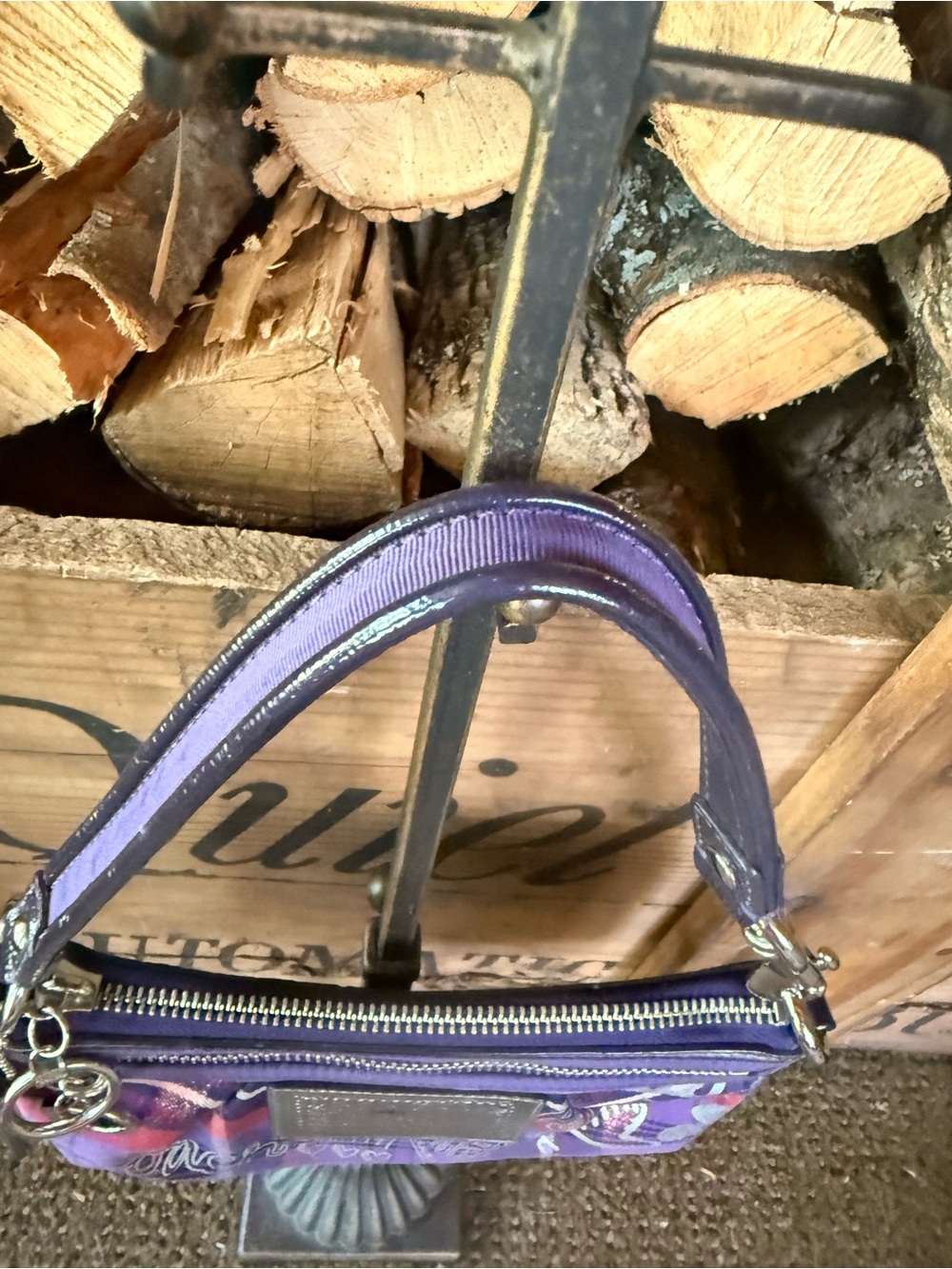 Coach Poppy Glam Graffiti Wristlet - Picture 5 of 12